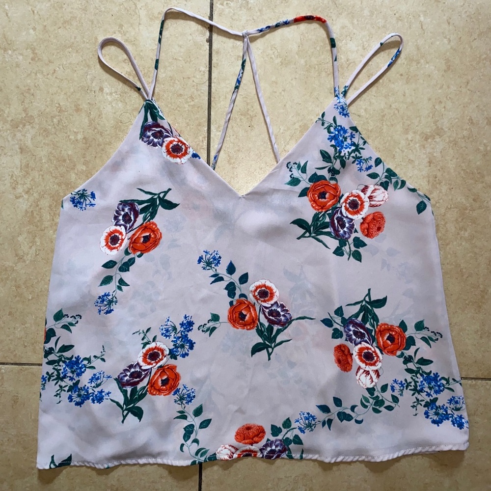 Wet Seal Strappy Floral Tank